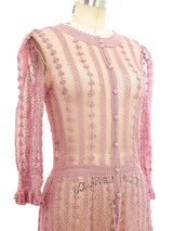 Rose Crochet Button Front Dress Dress arcadeshops.com