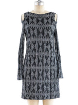Rudi Gernreich Open Shoulder Knit Dress Dress arcadeshops.com