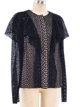 Lanvin Eyelet Button Front Top Top arcadeshops.com