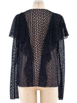Lanvin Eyelet Button Front Top Top arcadeshops.com