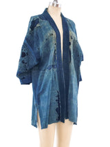 Japanese Indigo Boro Haori Jacket Jacket arcadeshops.com