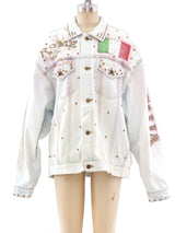Tony Alamo Painted and Stoned Rome Denim Jacket Jacket arcadeshops.com