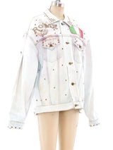 Tony Alamo Painted and Stoned Rome Denim Jacket Jacket arcadeshops.com