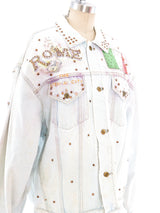 Tony Alamo Painted and Stoned Rome Denim Jacket Jacket arcadeshops.com