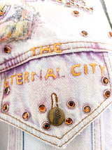 Tony Alamo Painted and Stoned Rome Denim Jacket Jacket arcadeshops.com