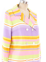 Pastel Striped Jacket Jacket arcadeshops.com