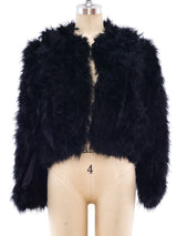 Black Marabou Jacket Jacket arcadeshops.com