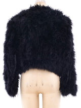 Black Marabou Jacket Jacket arcadeshops.com