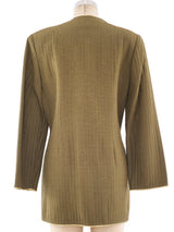 Geoffrey Beene Olive Zip Front Jacket Jacket arcadeshops.com