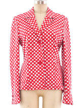 Versus Versace Painted Check Knit Jacket Jacket arcadeshops.com