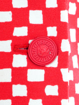 Versus Versace Painted Check Knit Jacket Jacket arcadeshops.com