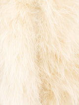 Ivory Marabou Feather Jacket Jacket arcadeshops.com