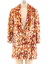 Animal Print Faux Fur Jacket Jacket arcadeshops.com