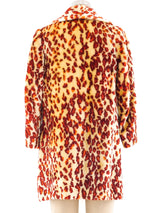 Animal Print Faux Fur Jacket Jacket arcadeshops.com