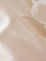 Ivory Taffeta Wrap Top with Ruffle Top arcadeshops.com