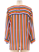 Oscar de la Renta Striped Top Top arcadeshops.com
