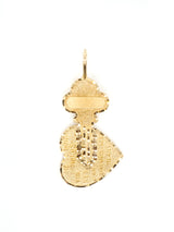 14K Interlocking Heart and Key Charm Fine Jewelry arcadeshops.com