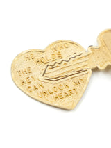 14K Interlocking Heart and Key Charm Fine Jewelry arcadeshops.com