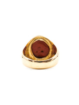 18K Carnelian Set Signet Ring Fine Jewelry arcadeshops.com