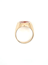 18K Carnelian Set Signet Ring Fine Jewelry arcadeshops.com