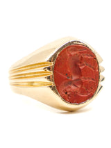 18K Carnelian Set Signet Ring Fine Jewelry arcadeshops.com