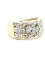 10K Gold Pave Diamond Ring Fine Jewelry arcadeshops.com