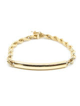 14K ID Style Rope Bracelet Fine Jewelry arcadeshops.com