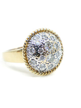 14K Gold Diamond Dome Ring Fine Jewelry arcadeshops.com
