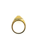 18K Matte Gold Pyramid Ring Fine Jewelry arcadeshops.com