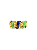 18K Gold and Enamel Wave Band Fine Jewelry arcadeshops.com