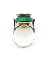 Malachite and 14k Gold Heart Ring Fine Jewelry arcadeshops.com