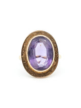 Oval Cut Amethyst 14K Ring Fine Jewelry arcadeshops.com