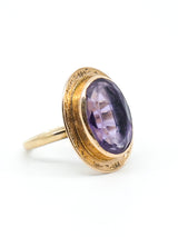 Oval Cut Amethyst 14K Ring Fine Jewelry arcadeshops.com
