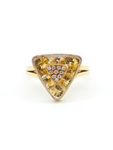 Rock Crystal and Diamond Ring Fine Jewelry arcadeshops.com