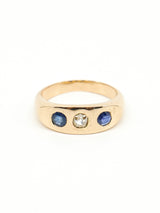 Sapphire and Diamond 14k Gold Ring Fine Jewelry arcadeshops.com