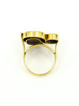 18K Onyx and Diamond Cocktail Ring Fine Jewelry arcadeshops.com