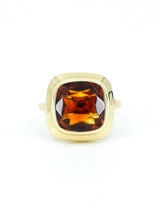 14K Bezel Set Citrine Ring Fine Jewelry arcadeshops.com