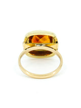 14K Bezel Set Citrine Ring Fine Jewelry arcadeshops.com