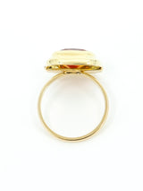 14K Bezel Set Citrine Ring Fine Jewelry arcadeshops.com