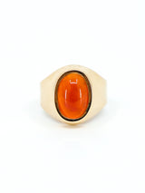 14K Carnelian Signet Ring Fine Jewelry arcadeshops.com