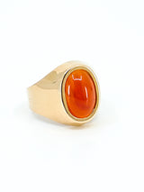 14K Carnelian Signet Ring Fine Jewelry arcadeshops.com