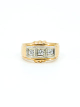 Three Stone Diamond 14k Gypsy Ring Fine Jewelry arcadeshops.com