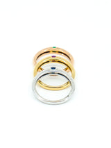 Set of Mixed 14k Gold Stacking Rings Fine Jewelry arcadeshops.com