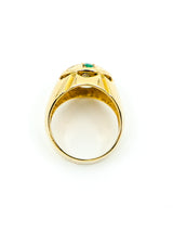 Emerald and Diamond Mosaic Dome Ring Fine Jewelry arcadeshops.com