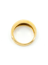 14K Diamond Studded Florentine Band Ring Fine Jewelry arcadeshops.com