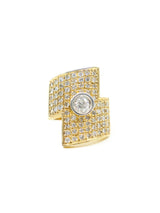 14K Gold Diamond Encrusted Zig Zag Band Fine Jewelry arcadeshops.com