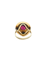 14K Garnet Set Etruscan Style Ring Fine Jewelry arcadeshops.com