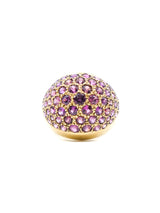 18K Gold Ruby Set Dome Ring Fine Jewelry arcadeshops.com