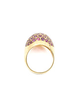 18K Gold Ruby Set Dome Ring Fine Jewelry arcadeshops.com