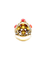 14K Coral Floral Motif Ring Fine Jewelry arcadeshops.com